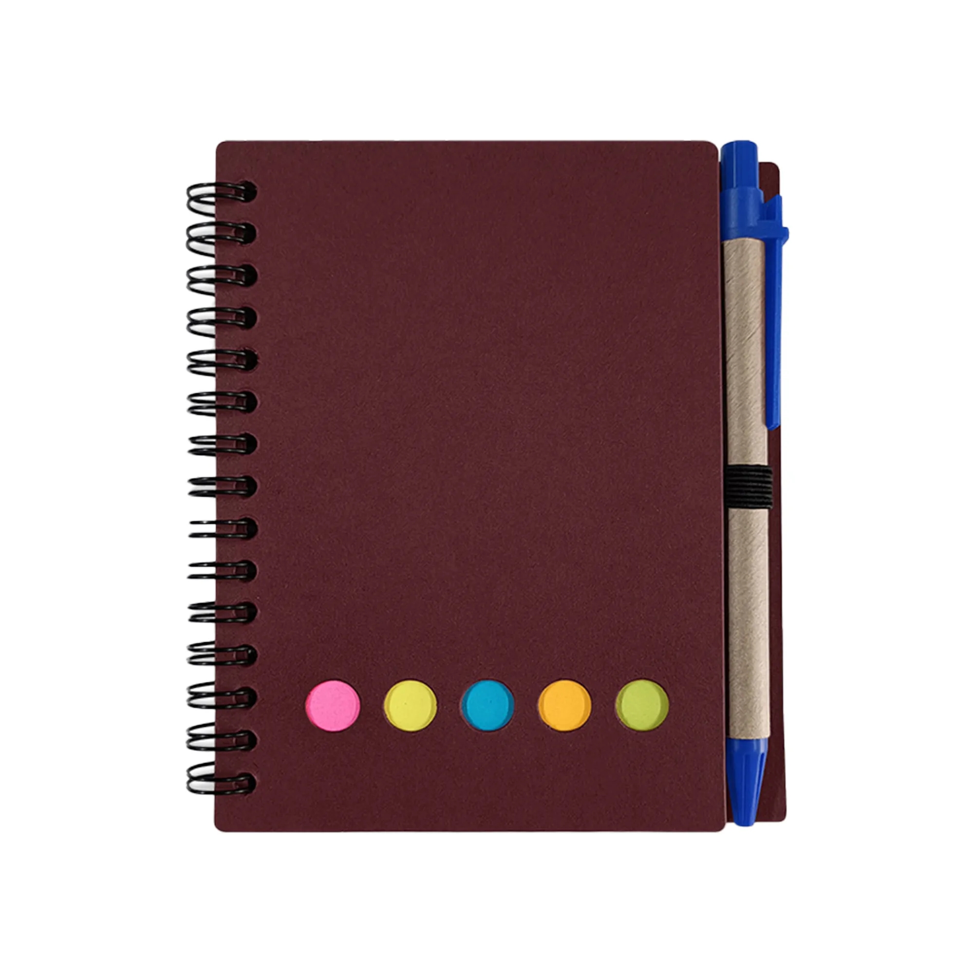 Spiral Notebook with Sticky Notes 9