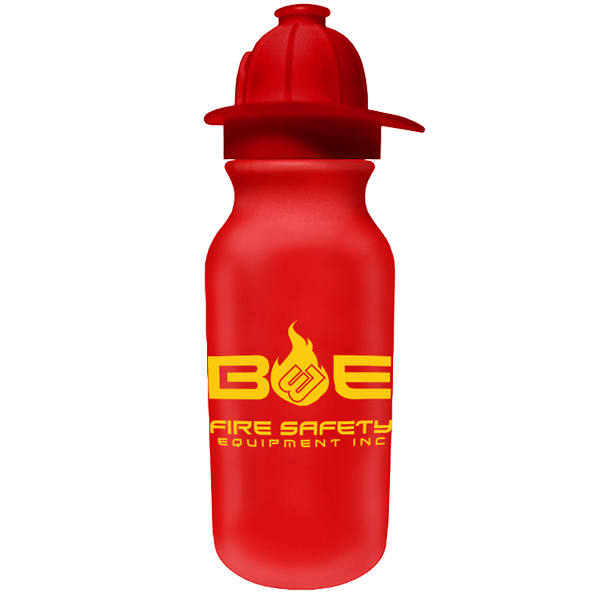 20 oz. Value Cycle Bottle w/Fireman Helmet Push'n Pull Cap 2