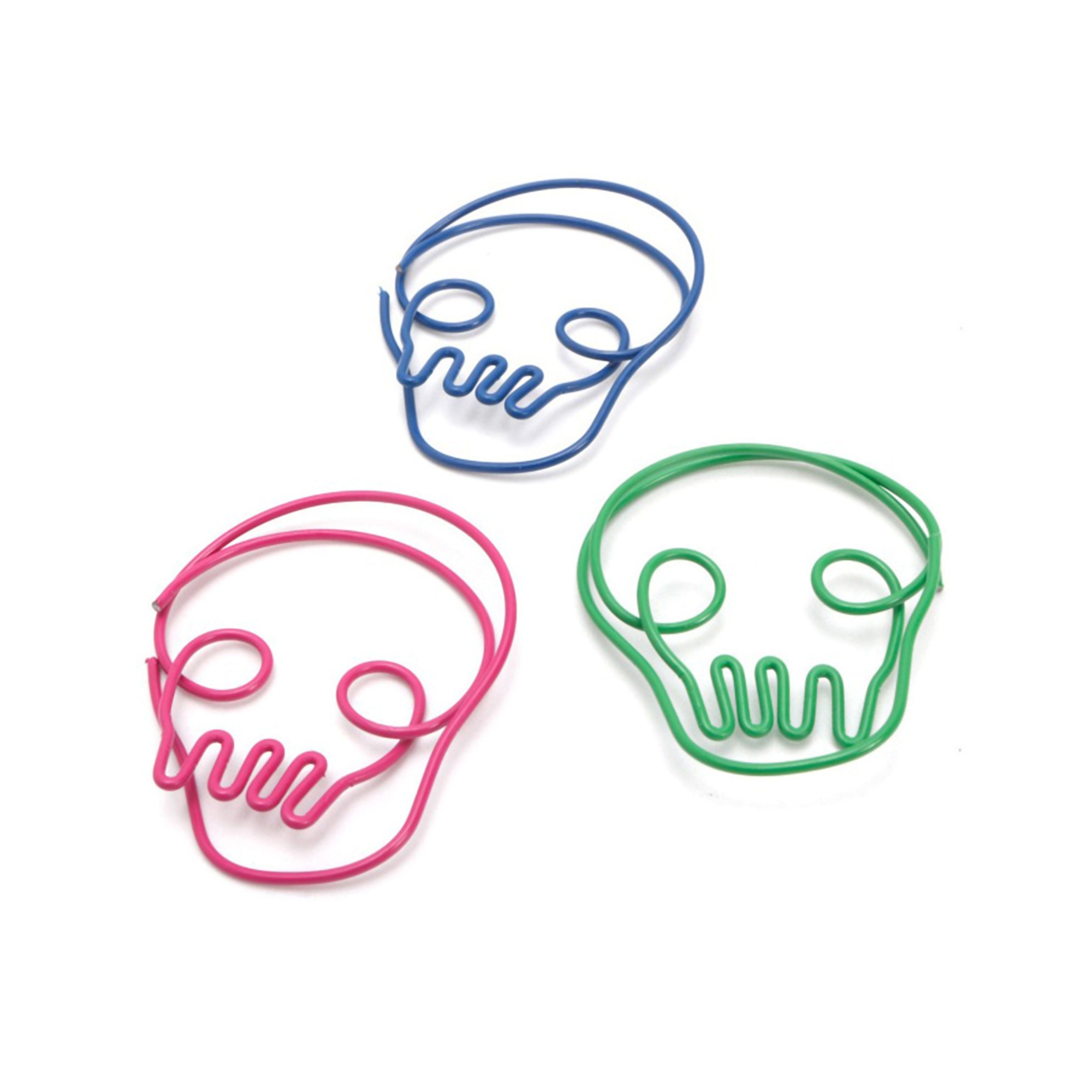 Skull Paper Clips w/Tin Container 4