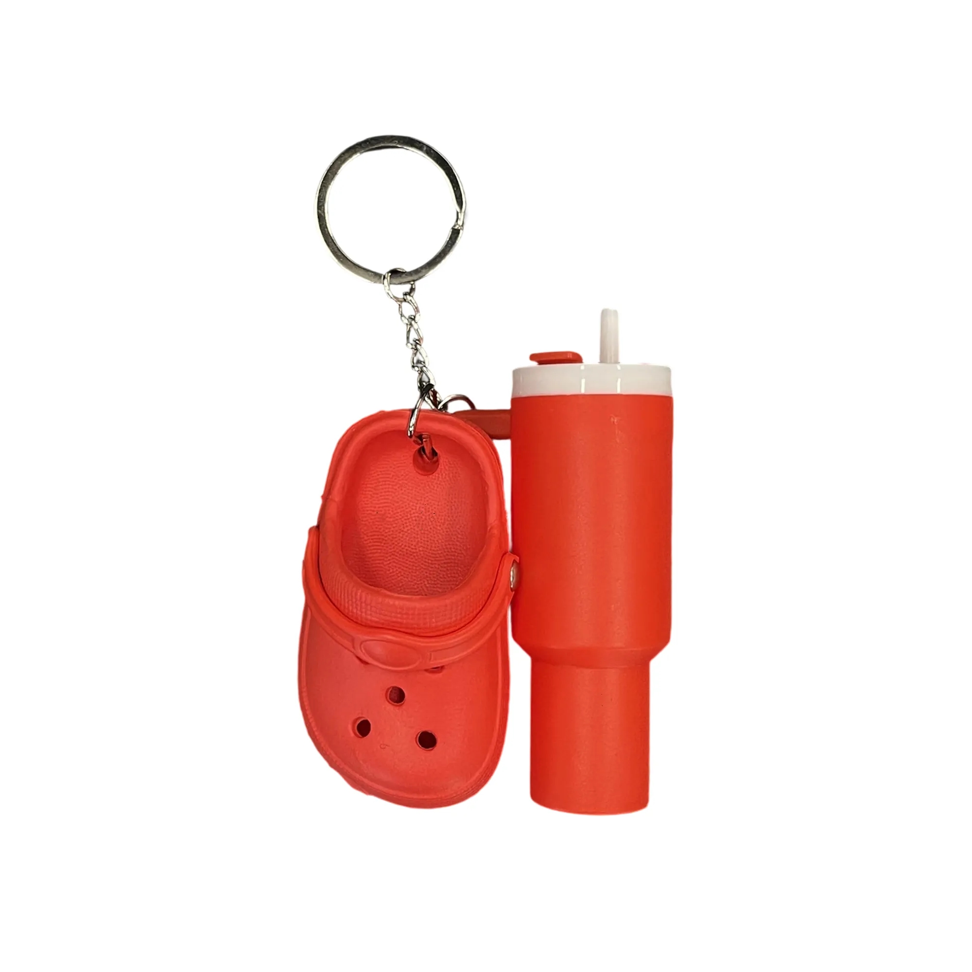 PVC Keychain Ice Cup and Clog Style Trendy Design 8