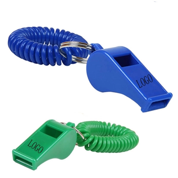 Promotional Whistle Coil Keychains 6