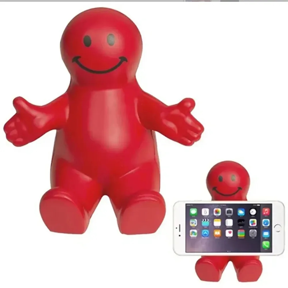 Squeezable Smile Face Phone Holder 2