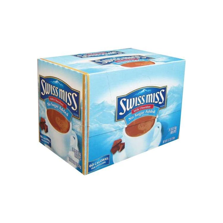 Swiss Miss Hot Cocoa Mix - Milk Chocolate No Sugar Added 24 Pack 1