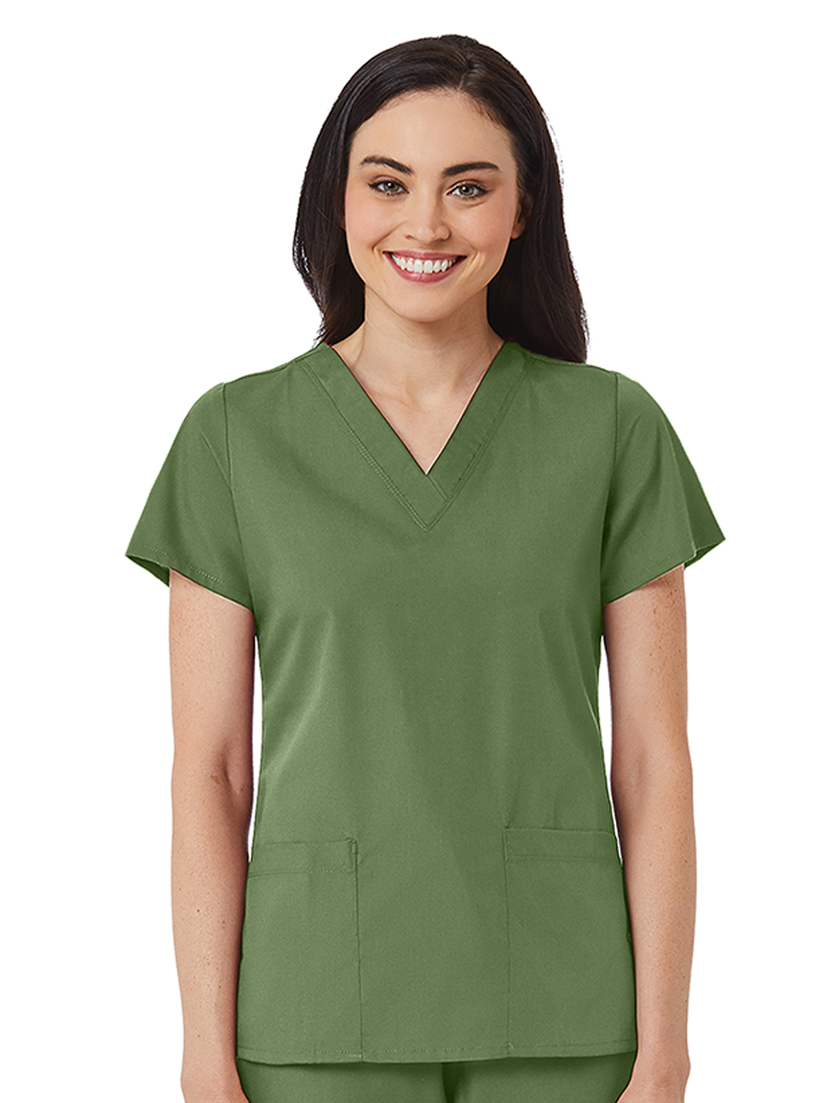 Maevn - Red Panda - Women's V-Neck Two Pocket Top 24