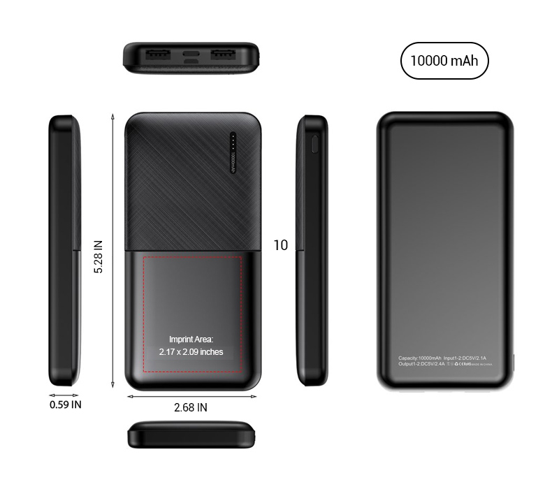 Dual USB Port Portable Power Bank 6