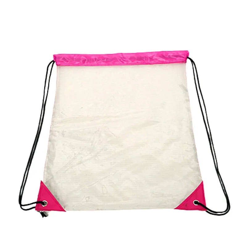12 Inch PVC Drawstring Backpack for Sports or Travel 11