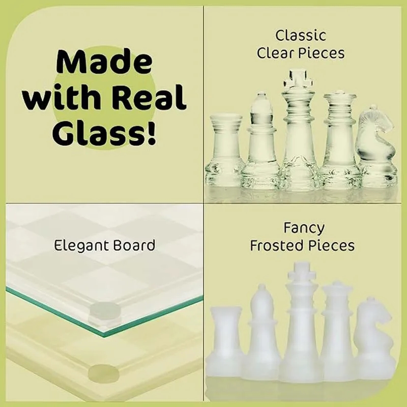 Crystal glass chess set 4