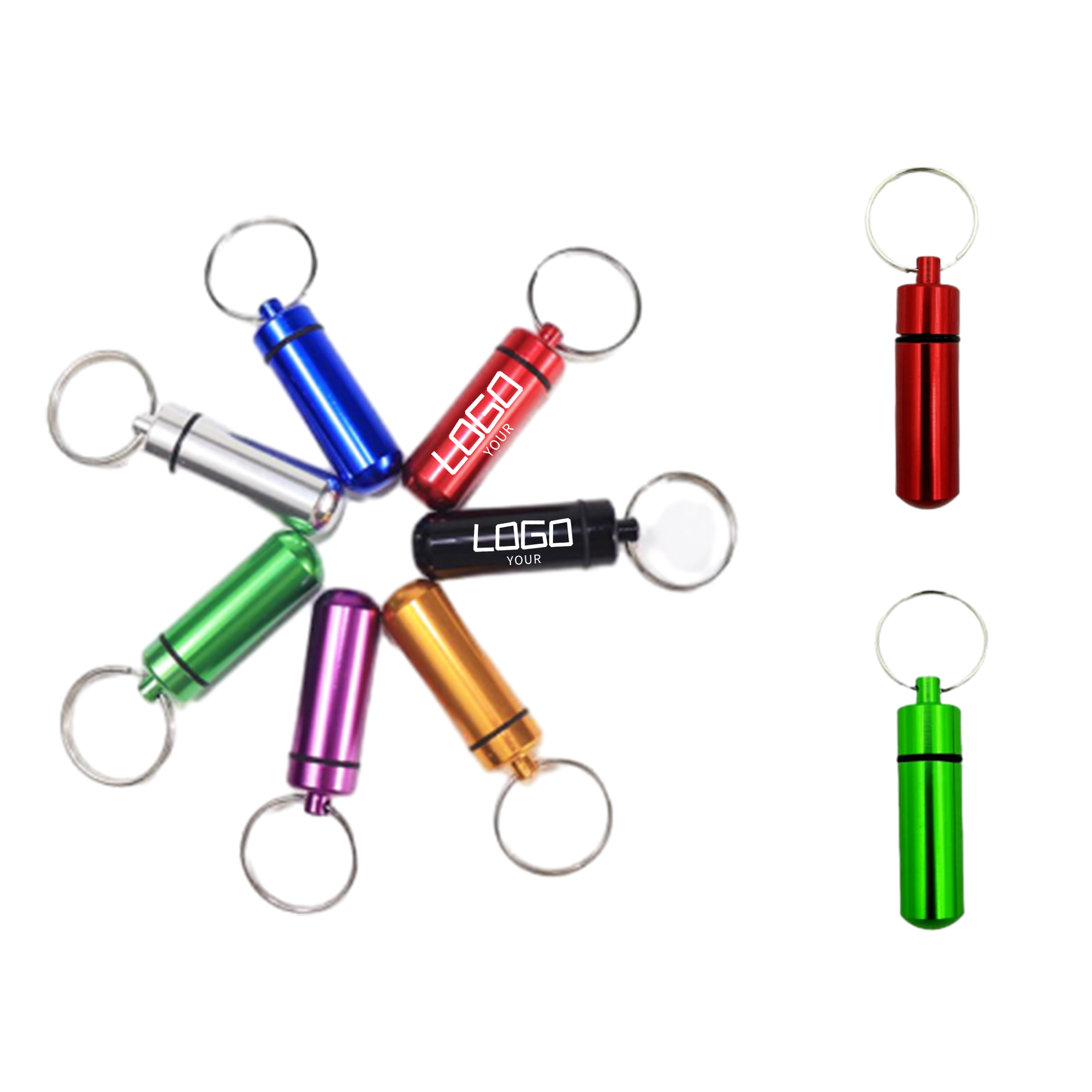 Waterproof Keychain Pill Box 2