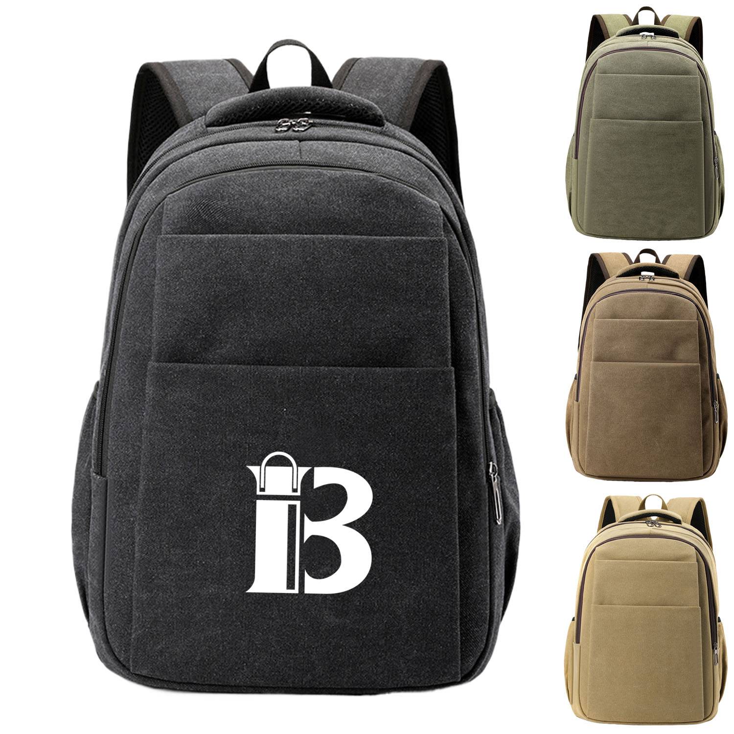 Travel Canvas Laptop Backpack 11