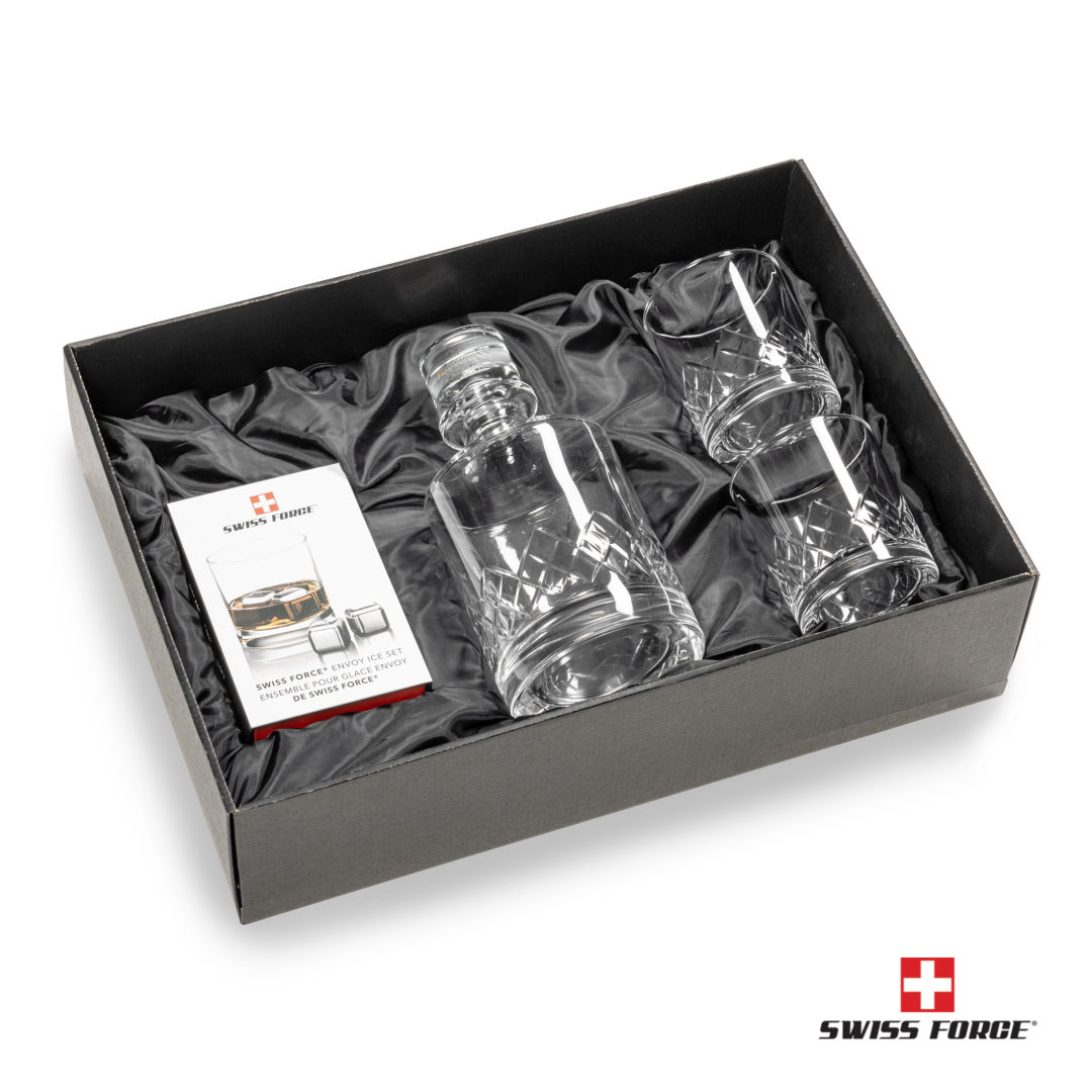 Heceta Decanter Set & Ice Cubes 4