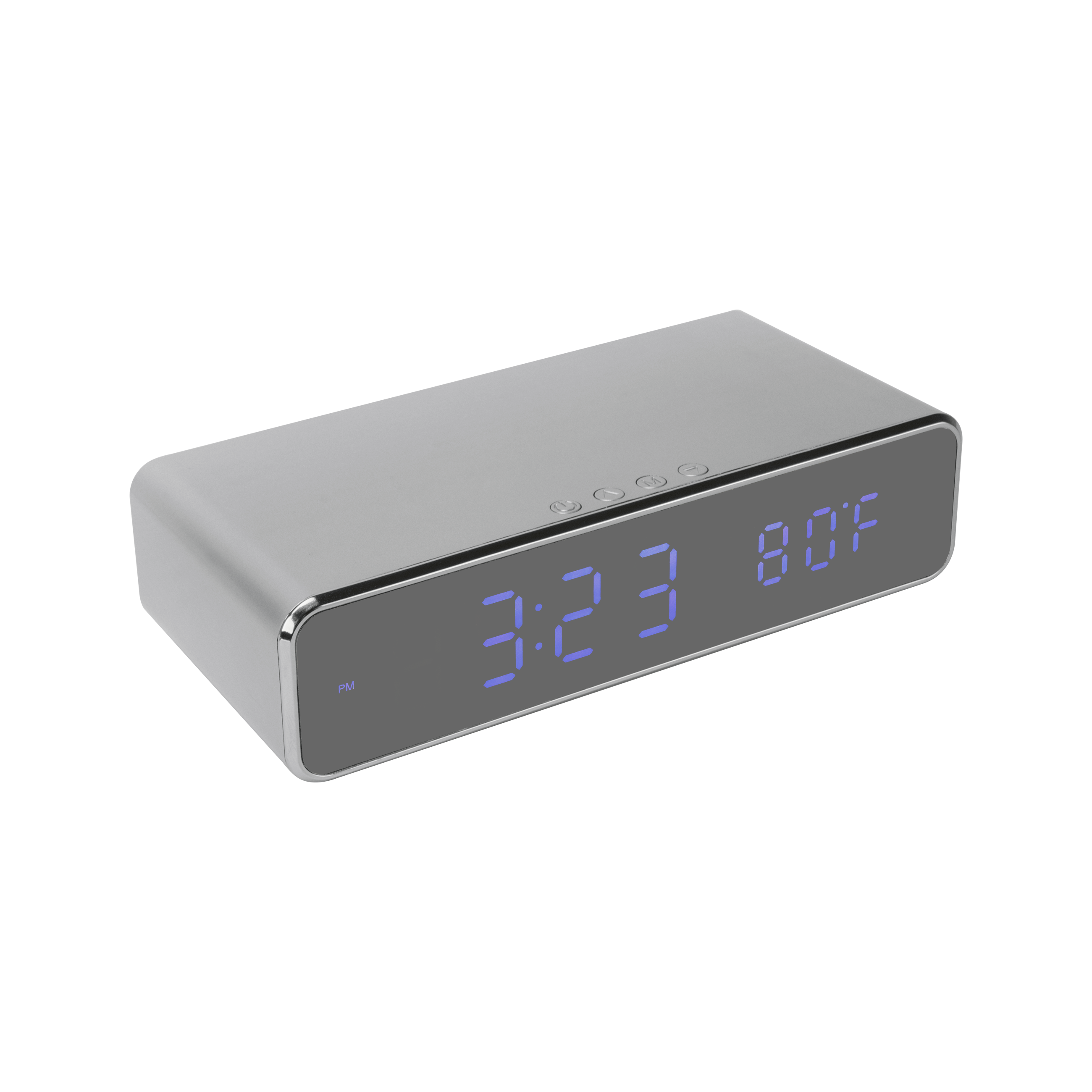 Qi Charging Alarm Clock with Thermostat 5