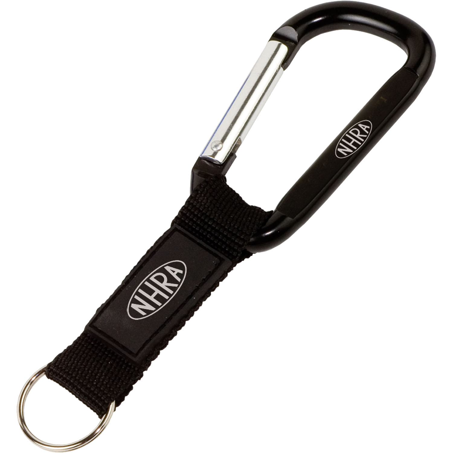 Key Tag Carabiner with Strap and Raised Rubber Patch — view 1 of 3