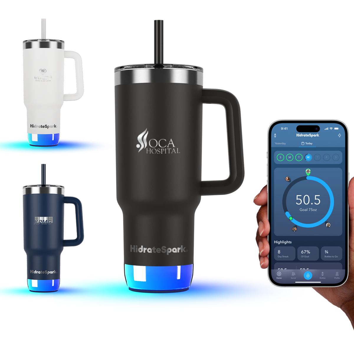 HidrateSpark® 30 oz. PRO 2 Tumbler, Laser, Standard 5