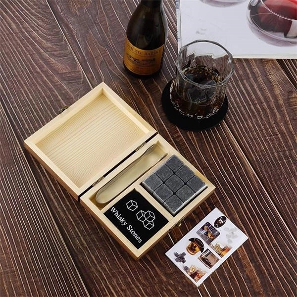 Whiskey Rocks Ice Cubes With Gift Set 3