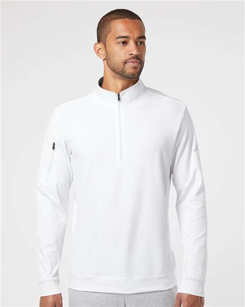 Men's Textured Quarter-Zip Pullover - A295 17