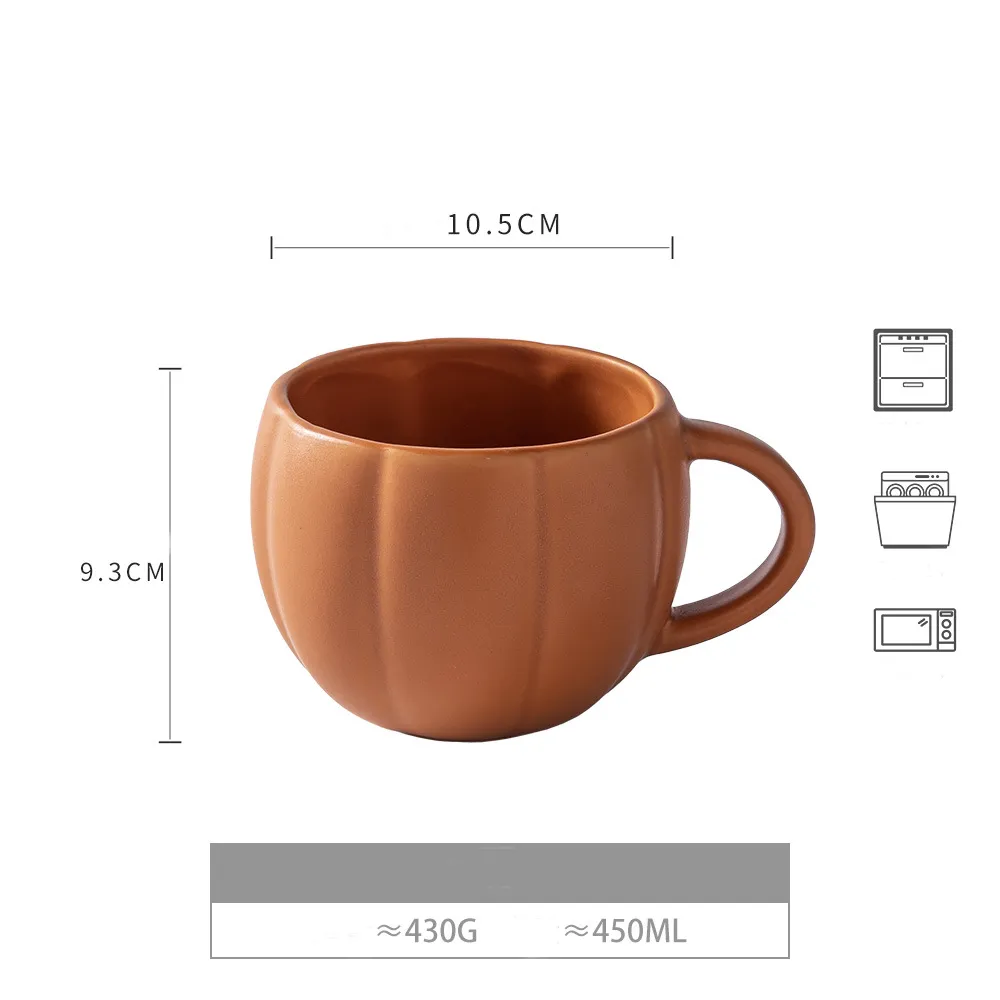 Cute Pumpkin Ceramic Mug 6