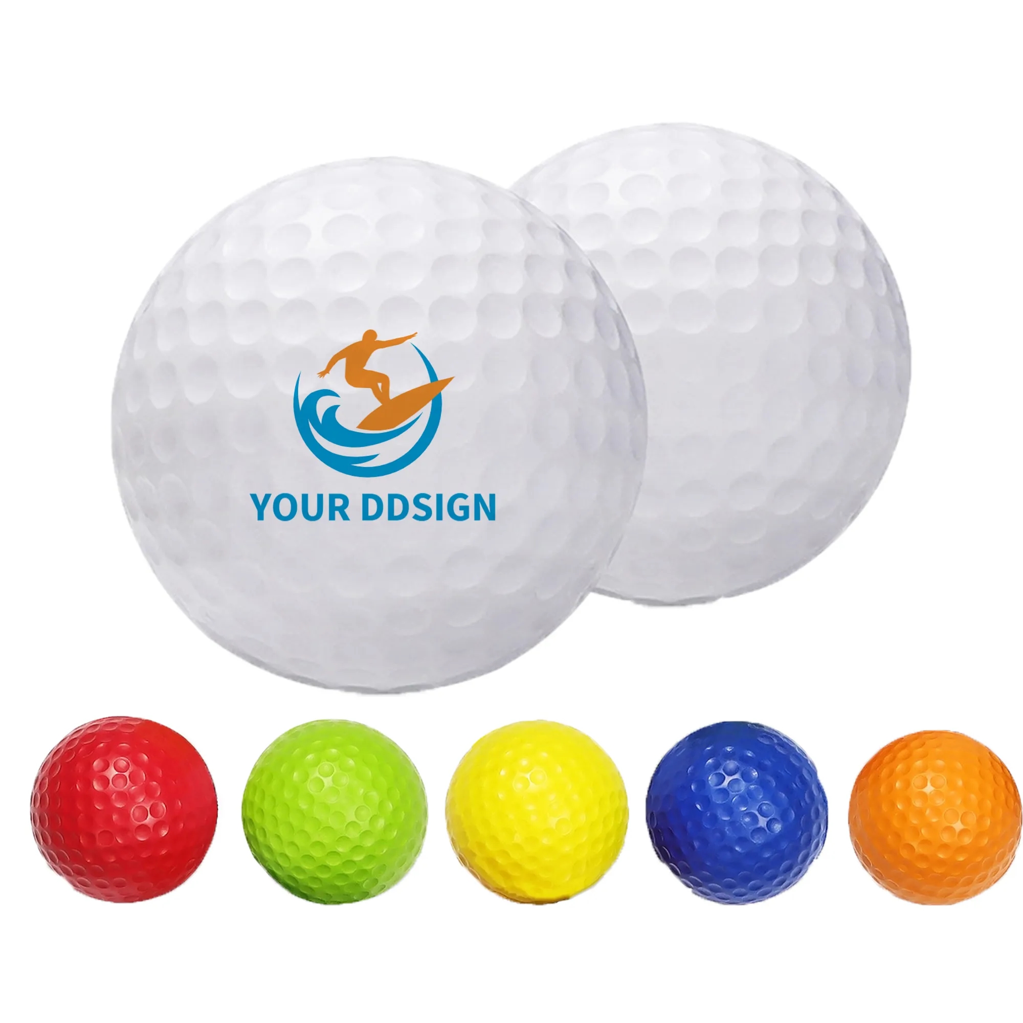 2-Layer Golf Training Ball  Full Color Imprint 1