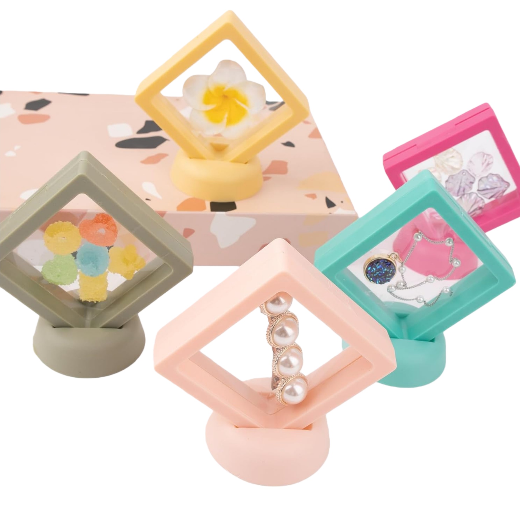 3D Floating Frame Display Holder Stand 6