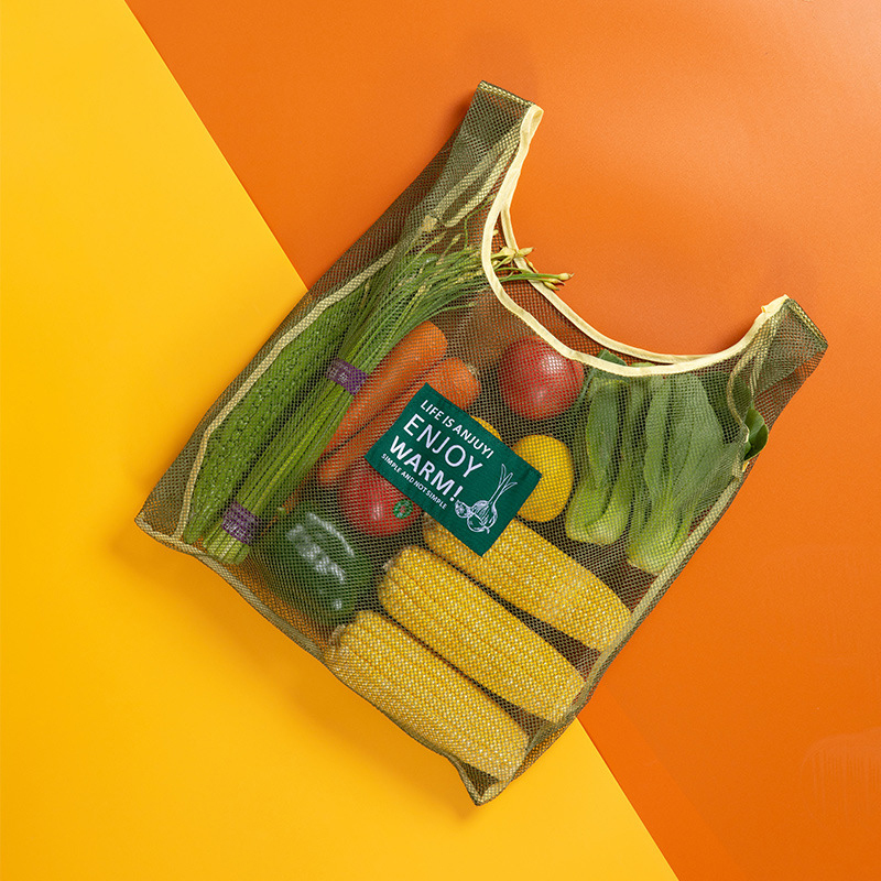 Polyester Reusable Mesh Grocery Bags 9