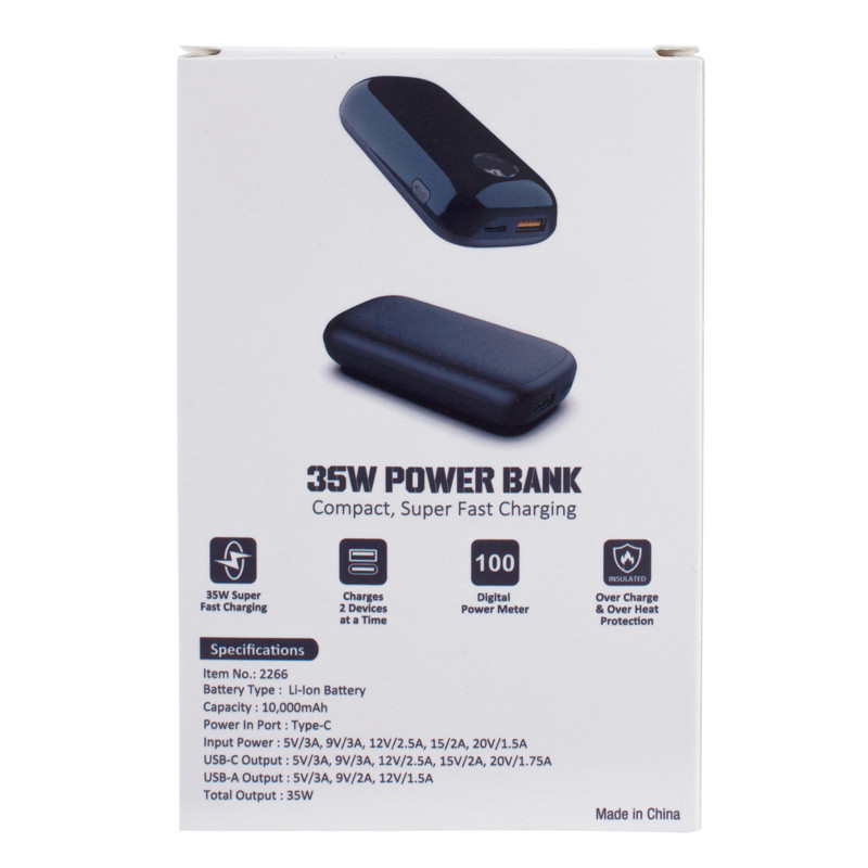 35W 10,000 mAh Fast Charge Power Bank 10