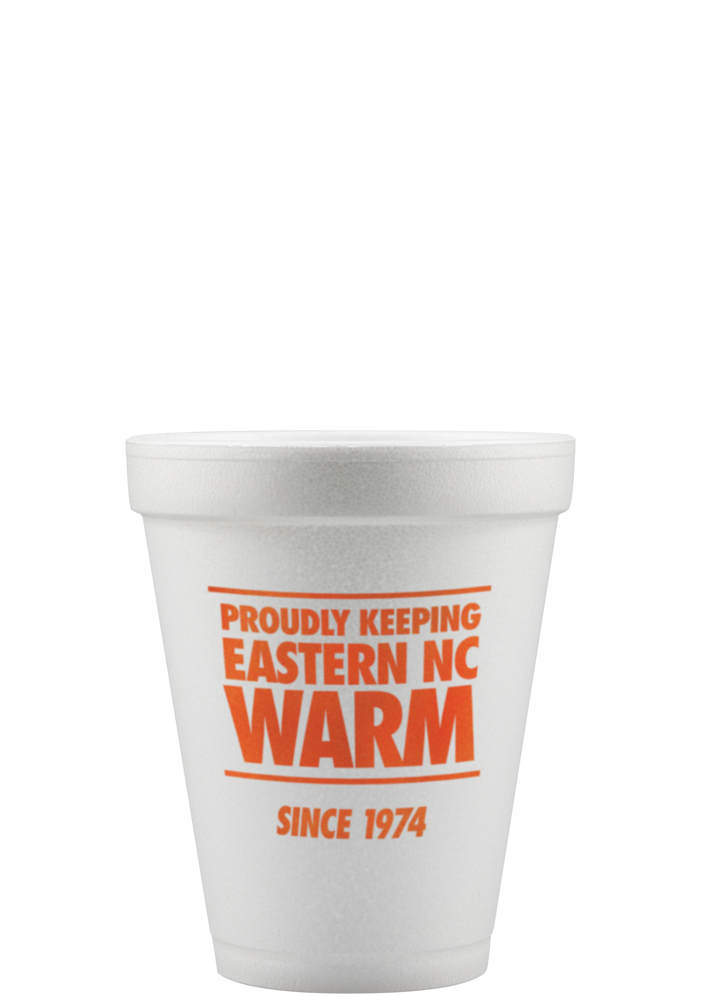 10 oz Foam Cup White Tradition Print 1