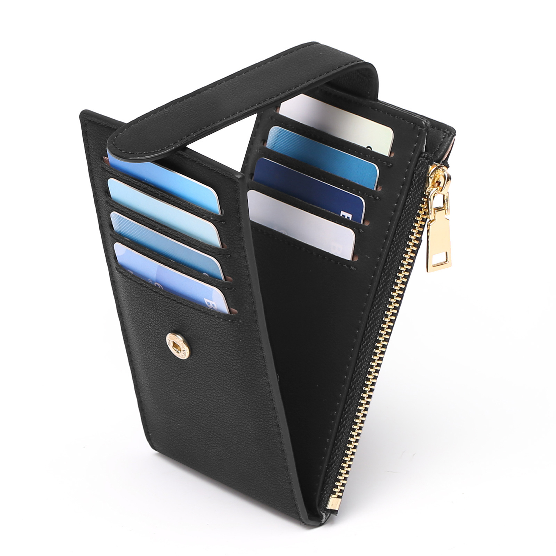 Women's RFID Blocking Slim Card Holder Wallet 3