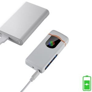 Round Dual Arc Lighter With Sensor Activation And USB Charging 4