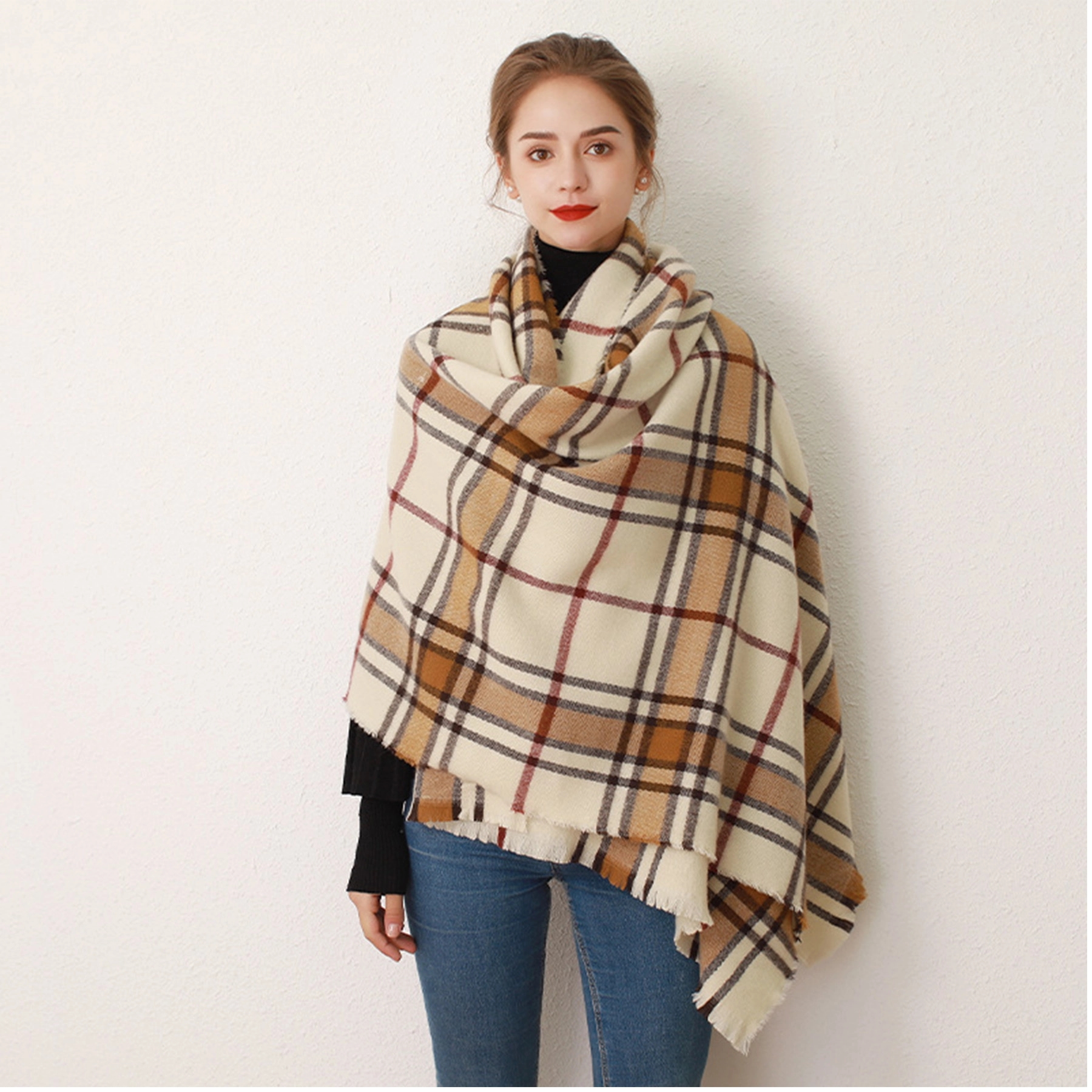 Plaid Scarf Shawl 3