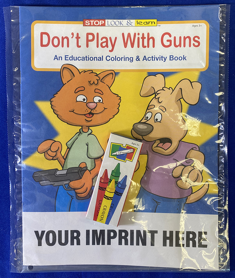COLORING SET - Don't Play With Guns Coloring Book Fun Pack 3