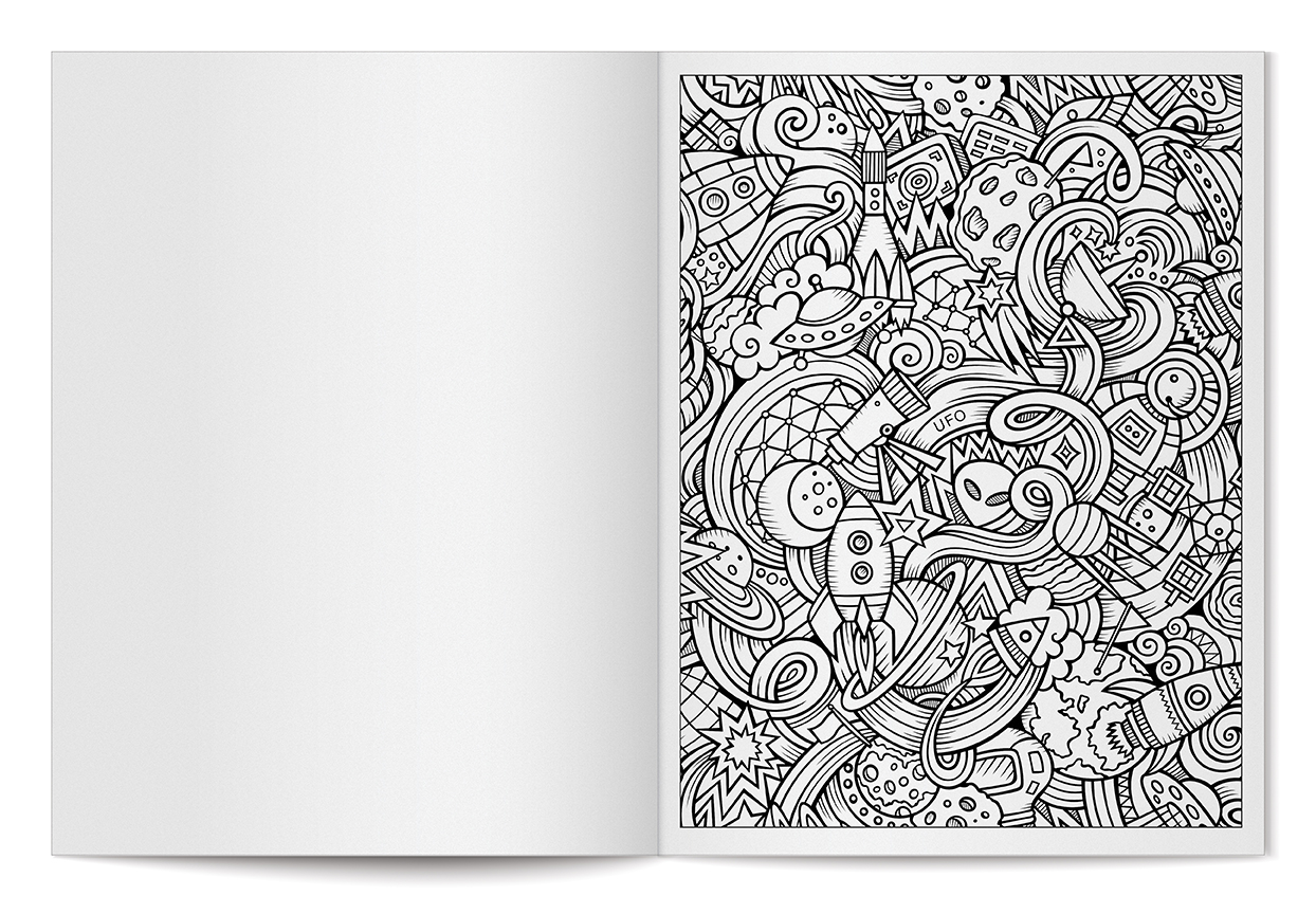 STEMulate - Adult Coloring and Large Print Puzzle Book Combo 2