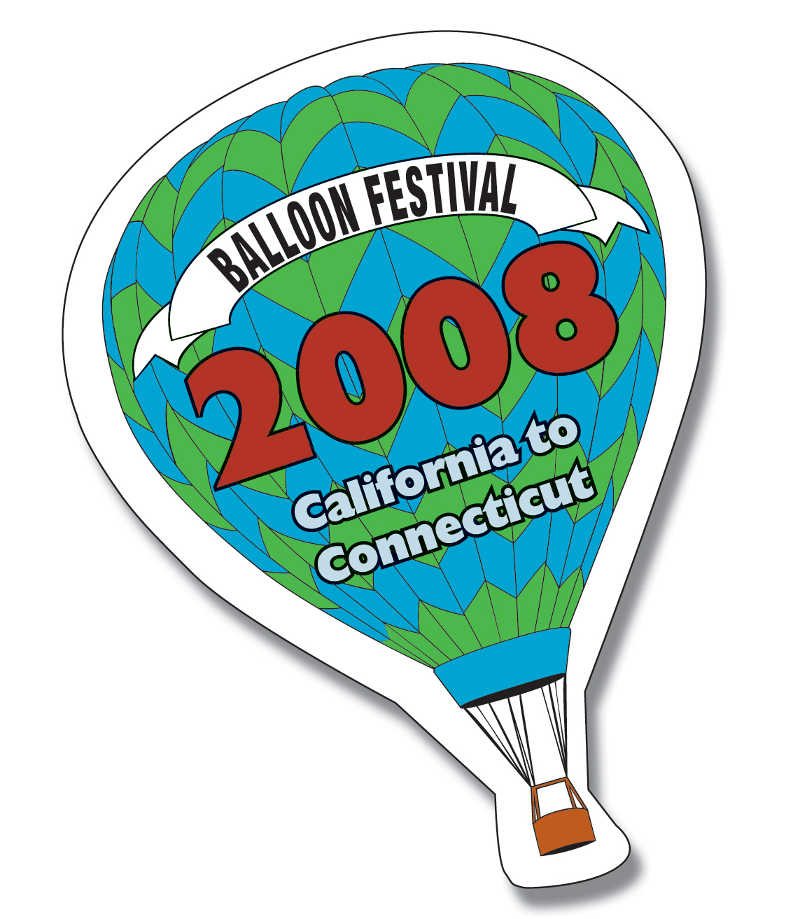Magnet - Hot-Air Balloon Shape (2.63x3.5) - 20 Mil. 2