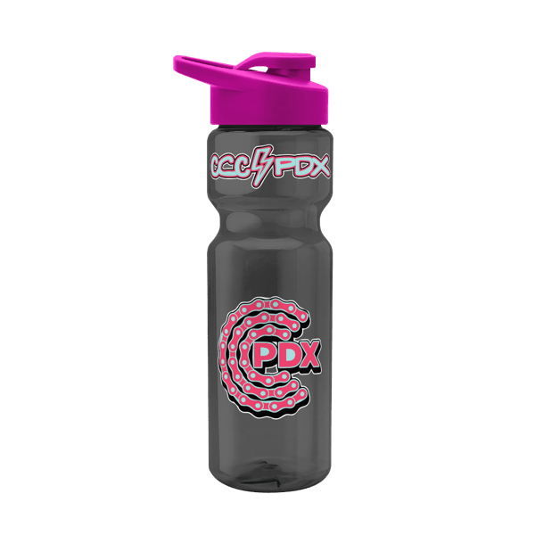 Blazer 28oz Transparent Bike Bottle w/Drink-thru Lid 41