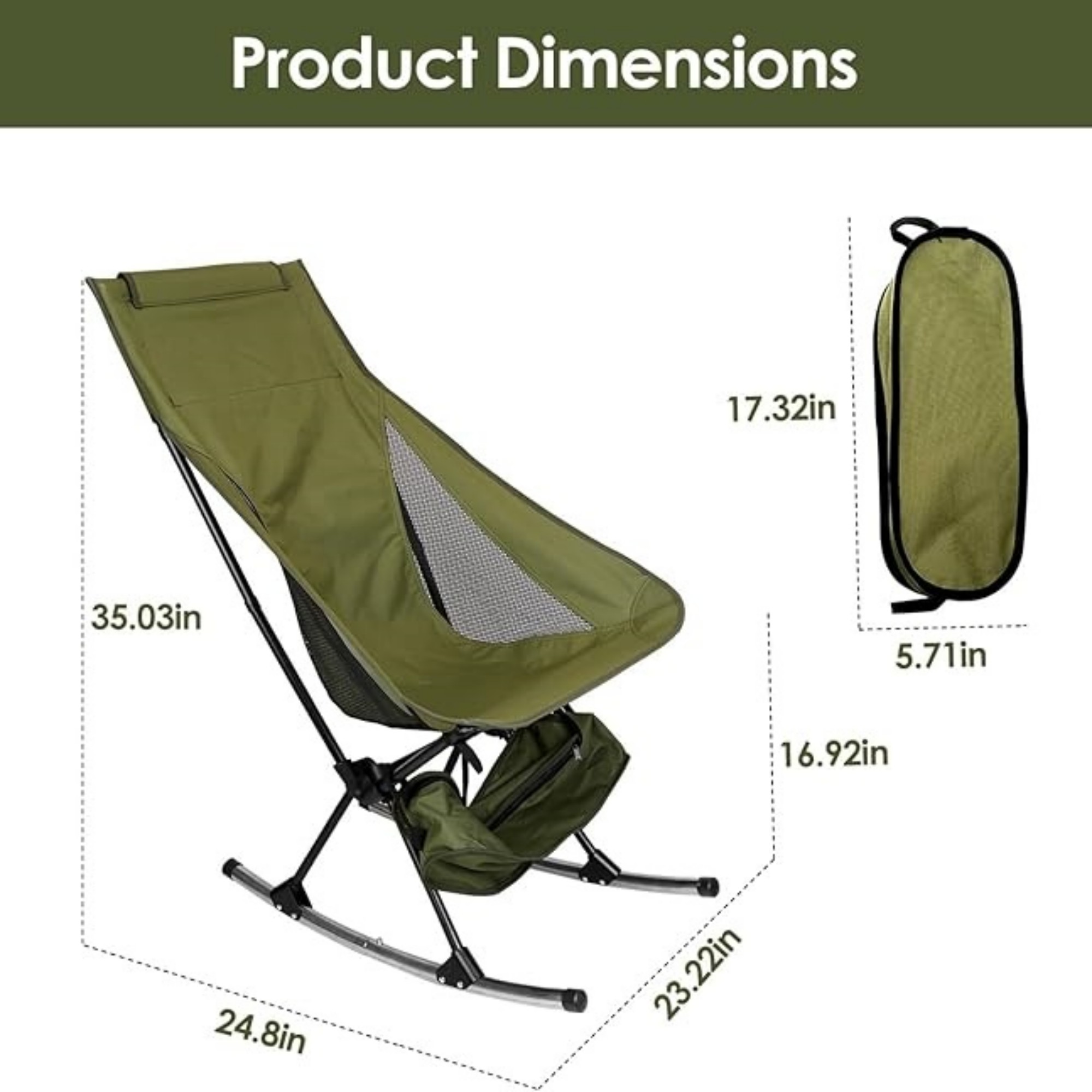 Folding Rocking Camping Chair 3