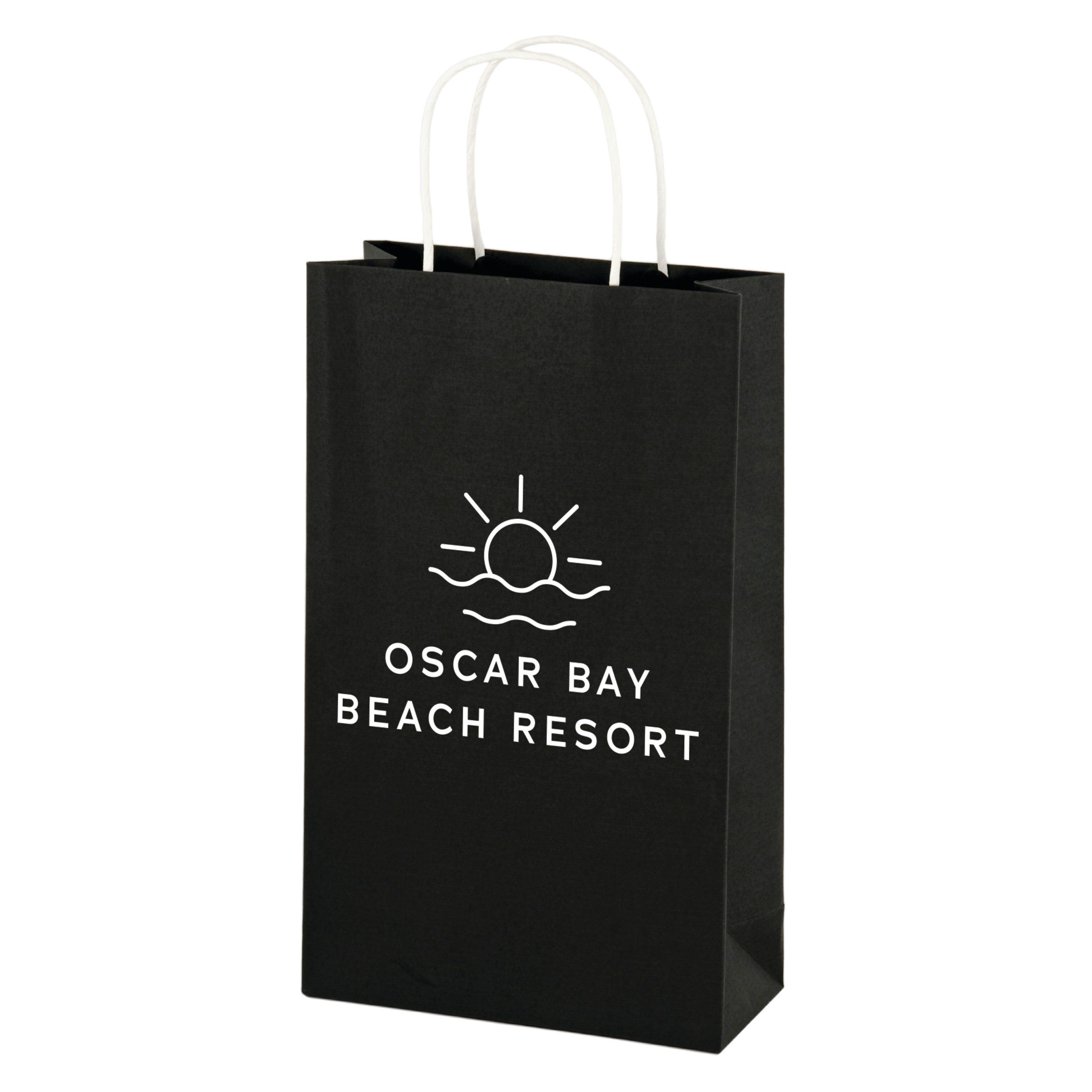 Black 2-Bottle Kraft Bag 2