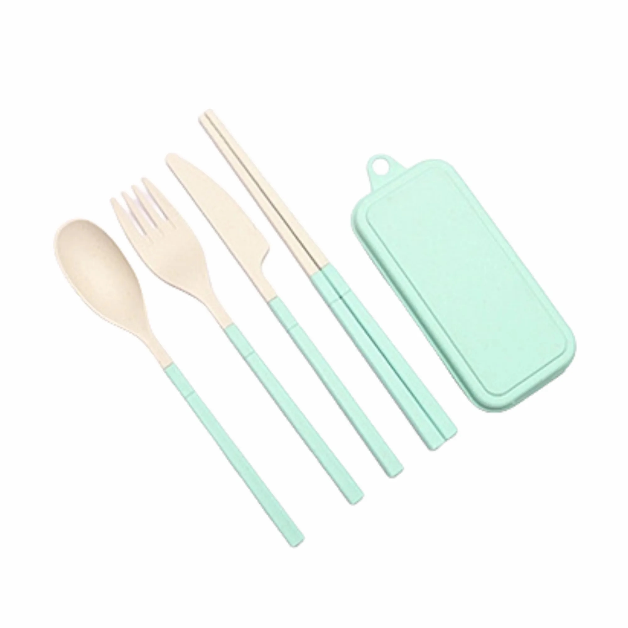 Wheat Straw Portable Cutlery Set 1