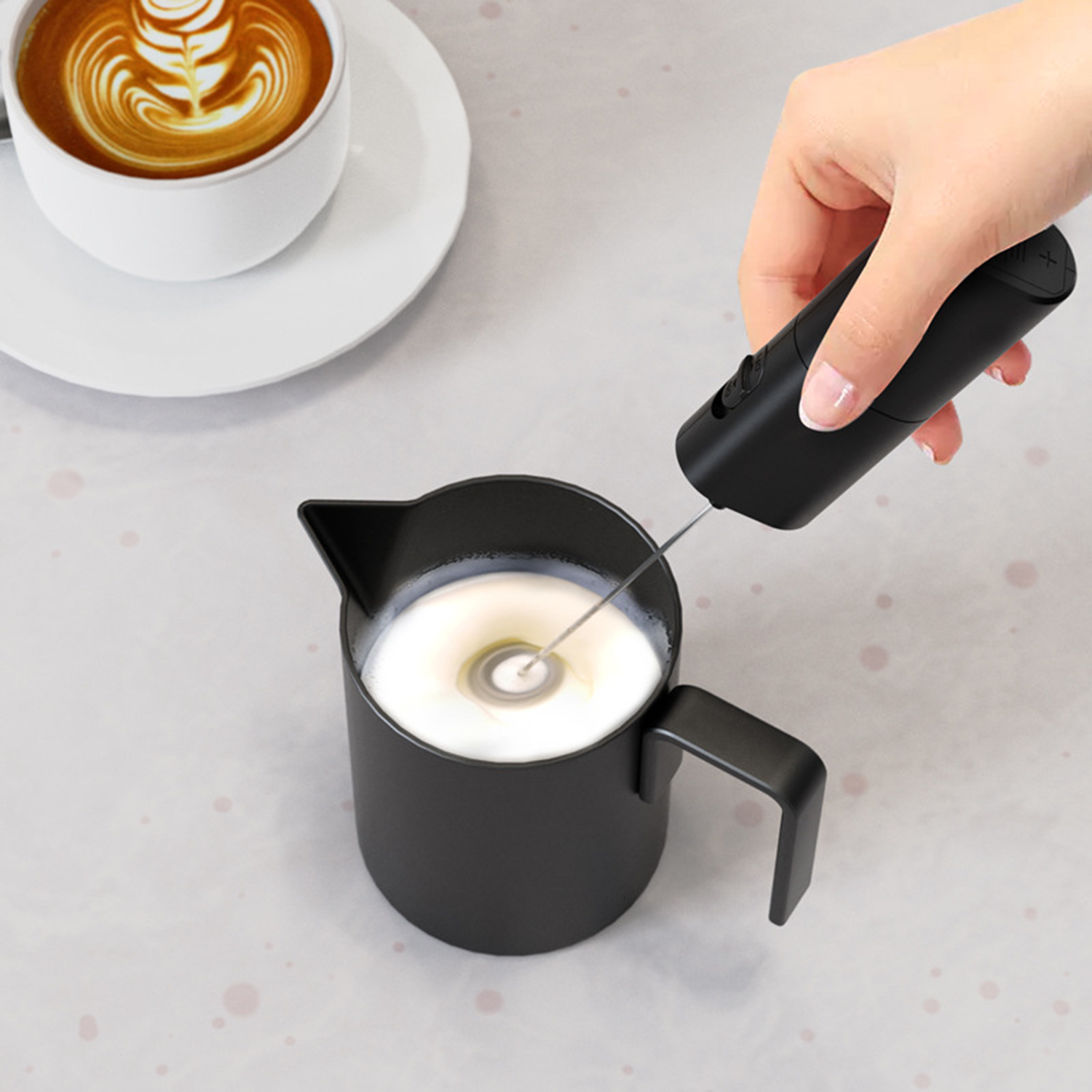 Powerful Milk Frother Handheld Foam Maker Drink Mixer 2