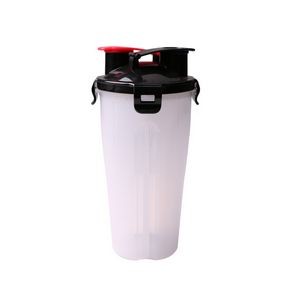 2 In 1 Pet Food And Water Bottle With Two Chambers 6