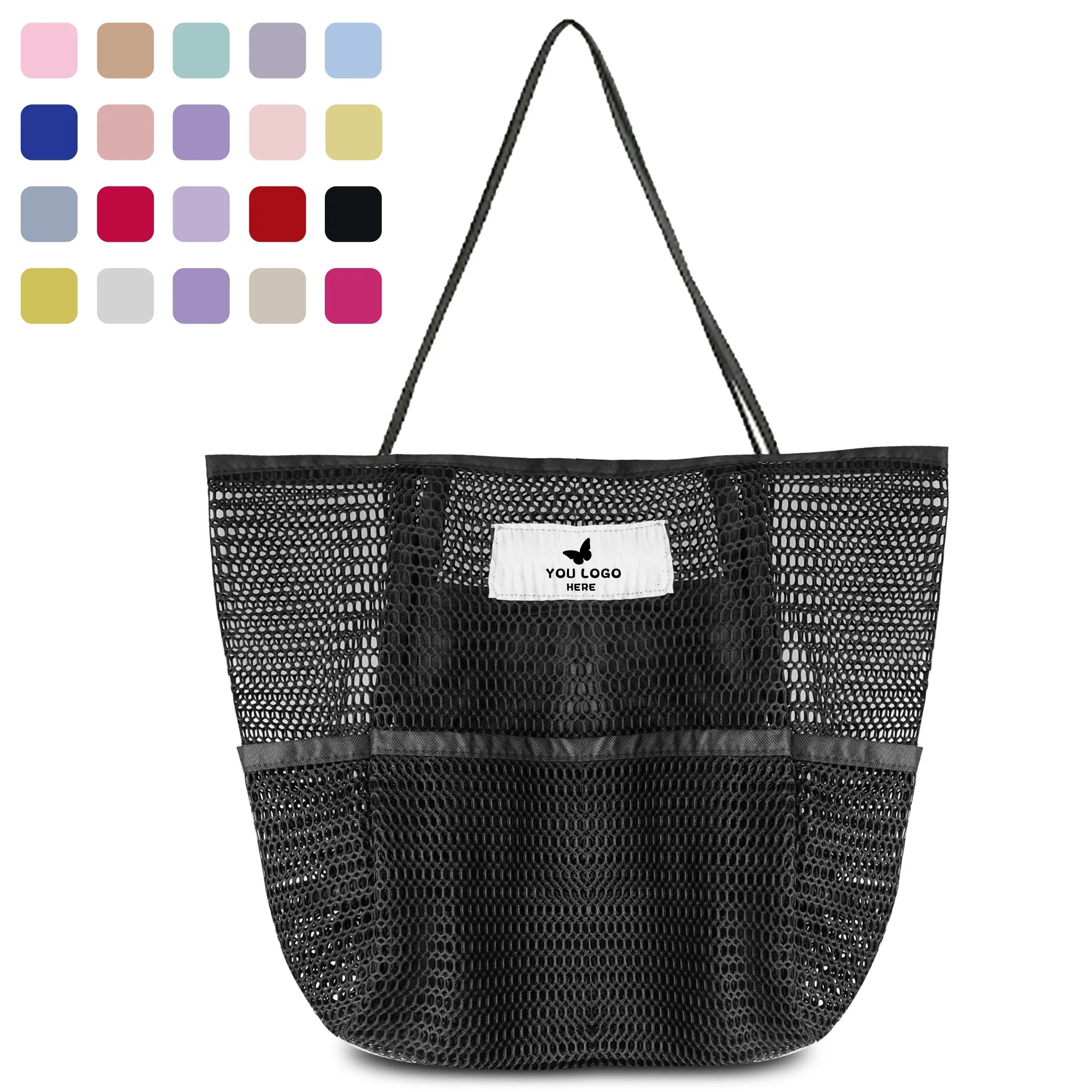 Large Capacity Mesh Beach Tote Bag 2