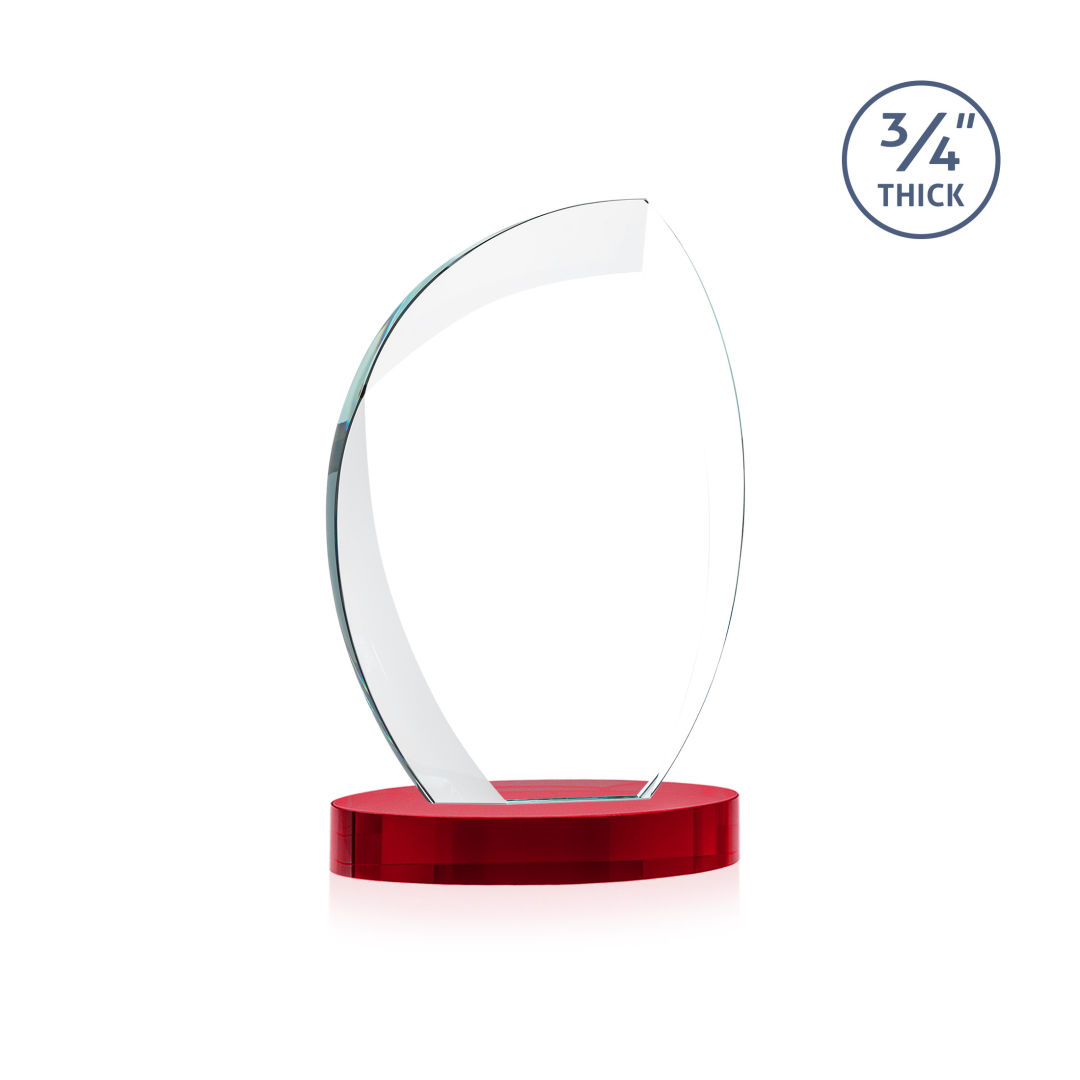 Wichita VividPrint™ Award on Alberton Base - Red 1