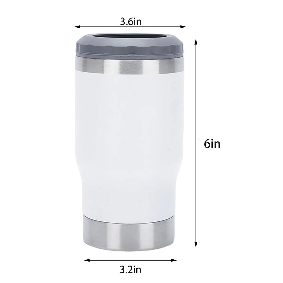 5 In 1 Slim Insulated Cooler For Skinny Can Beer Bottle, custom koozie with logo imprint 2