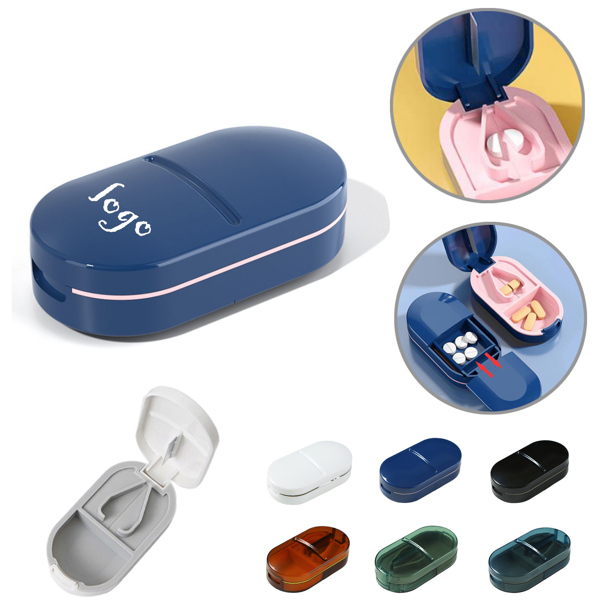 MOQ100 Compact Pill Cutter With Storage Box 4