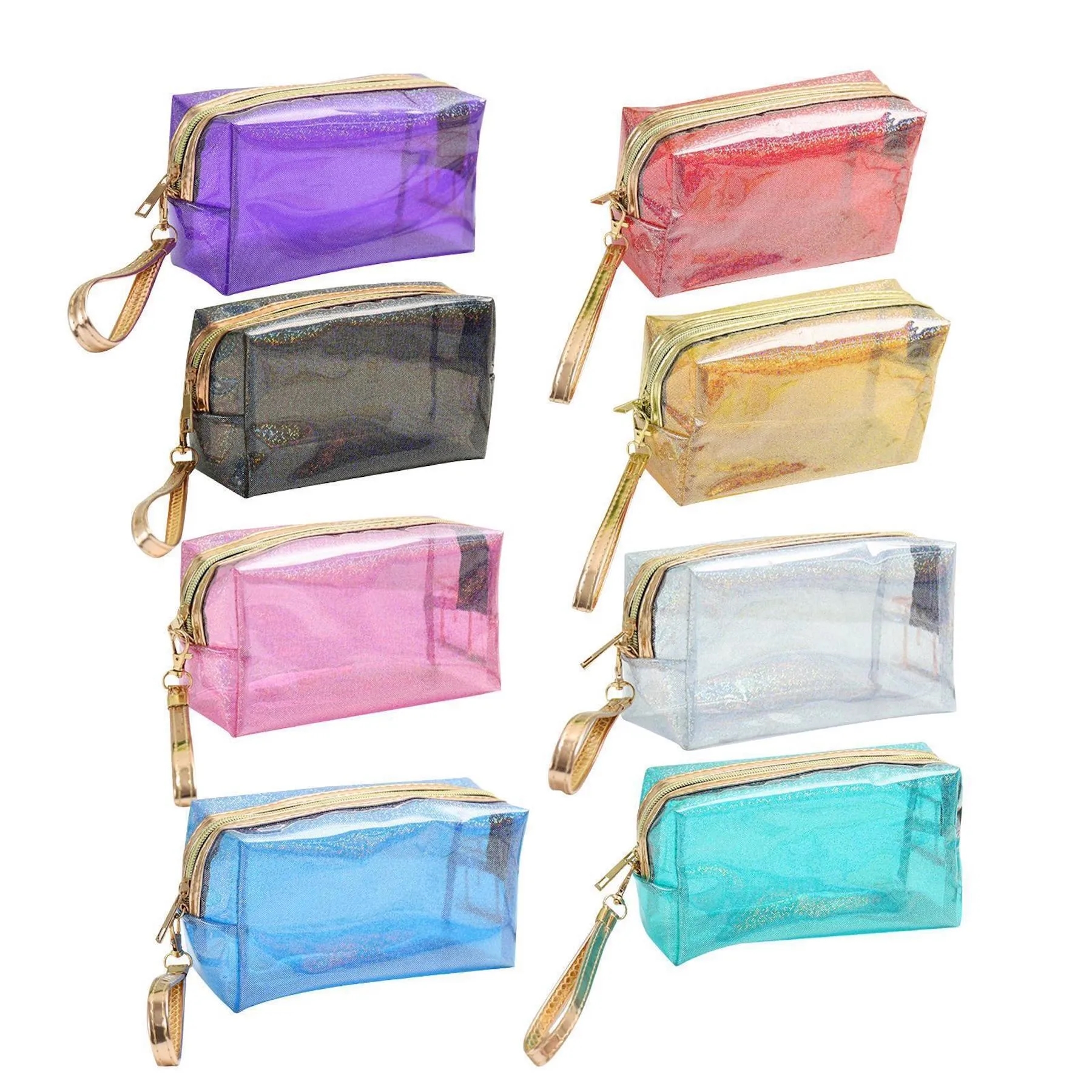 Waterproof Glitter Translucent Cosmetic Bags/Travel Pouch 2