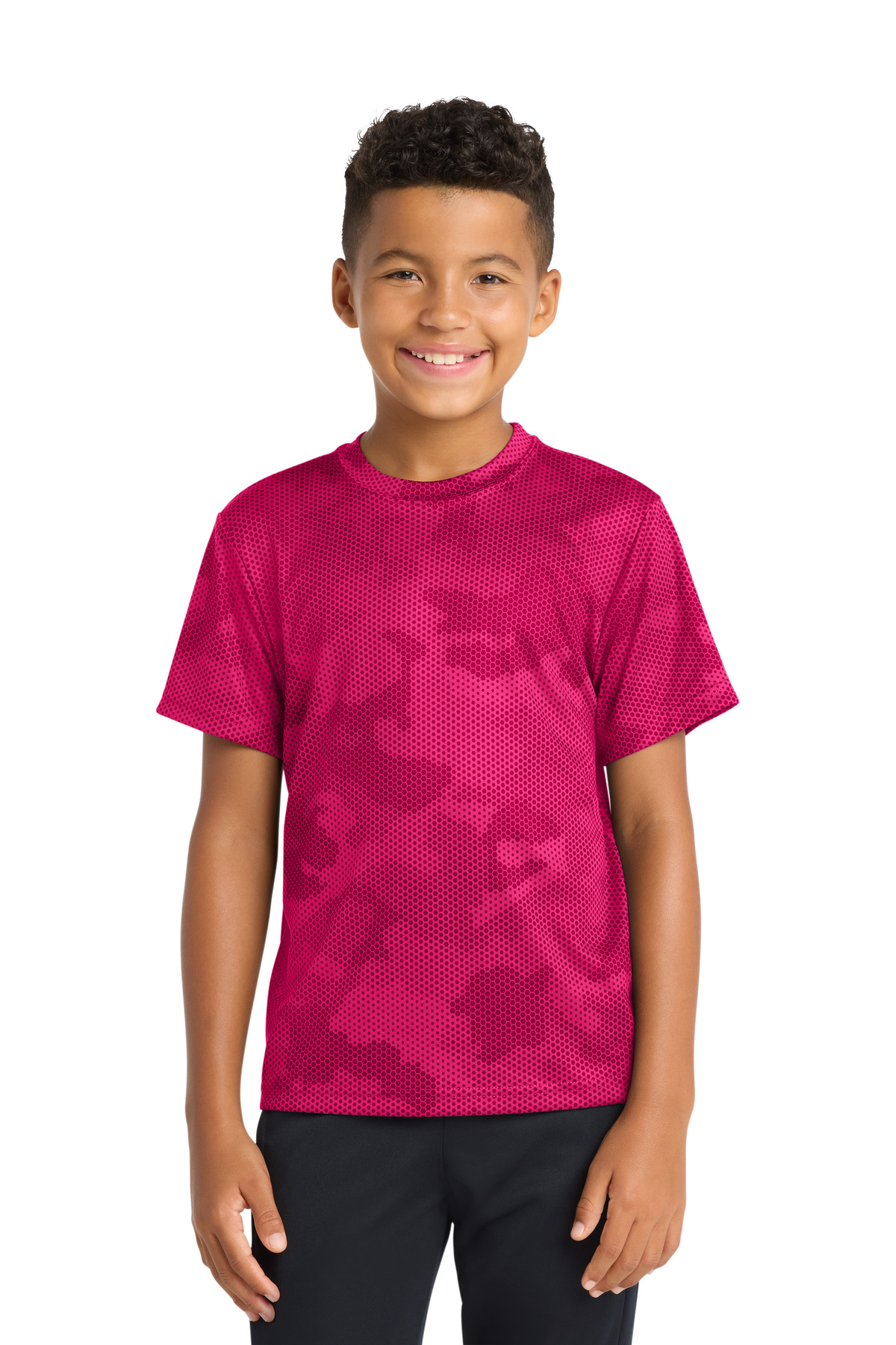 Sport-Tek Youth CamoHex Tee. YST370 3