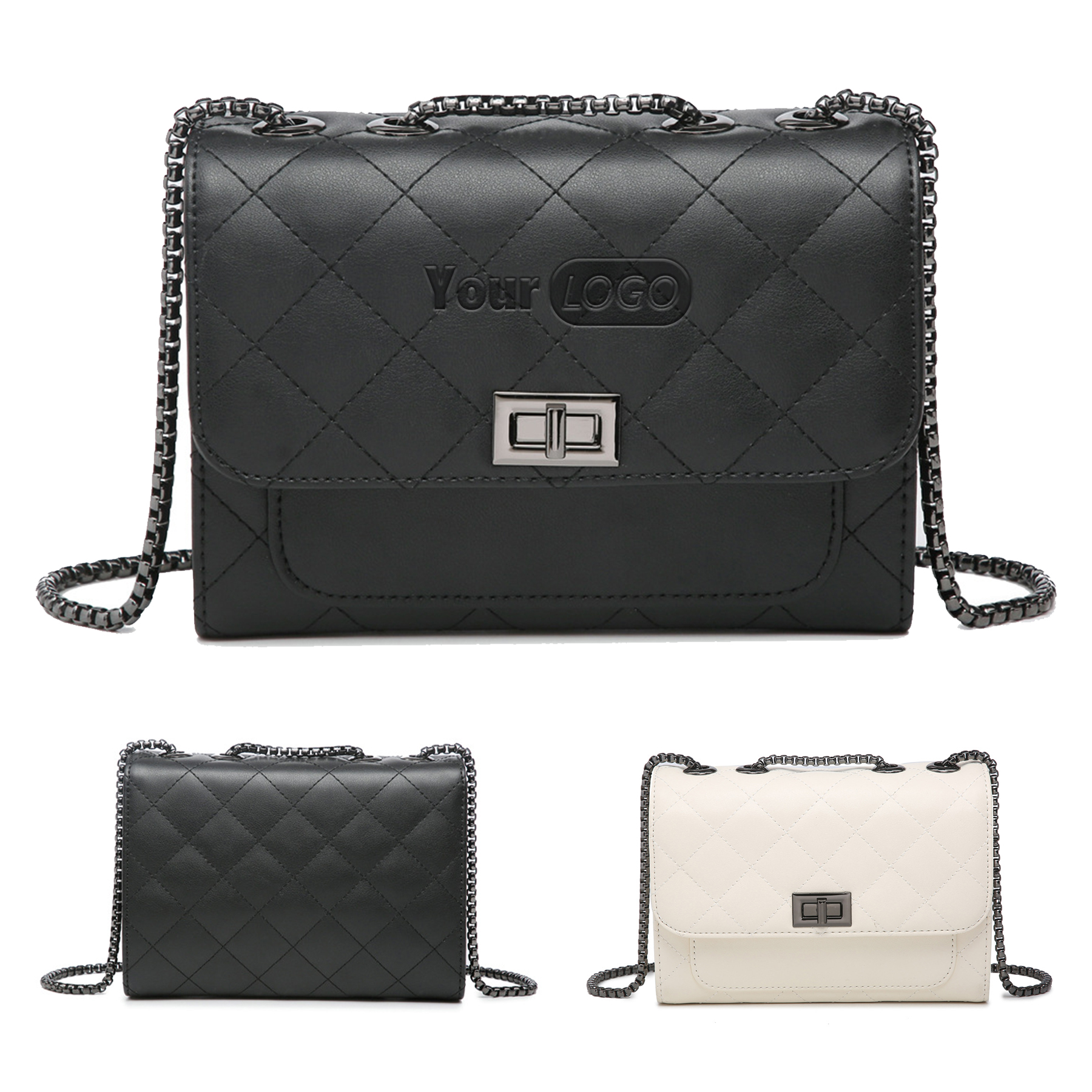 Leather Quilted Shoulder Crossbody Bags for Women 3