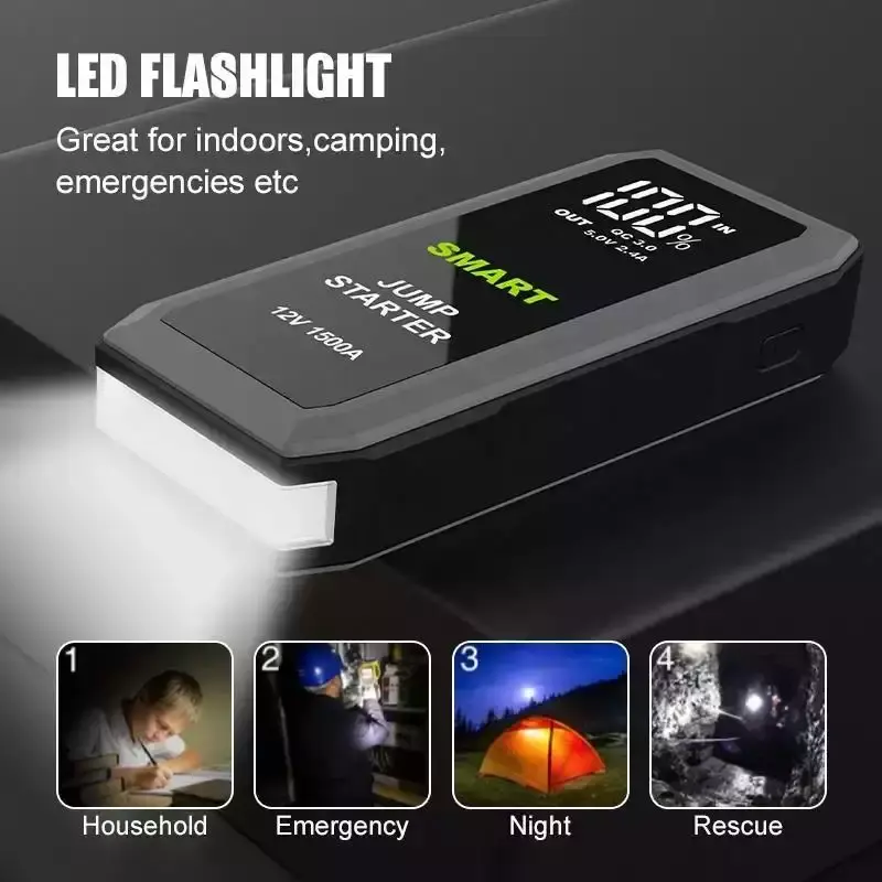 Intelligent Jump Starter Power Bank 16000mAh 5