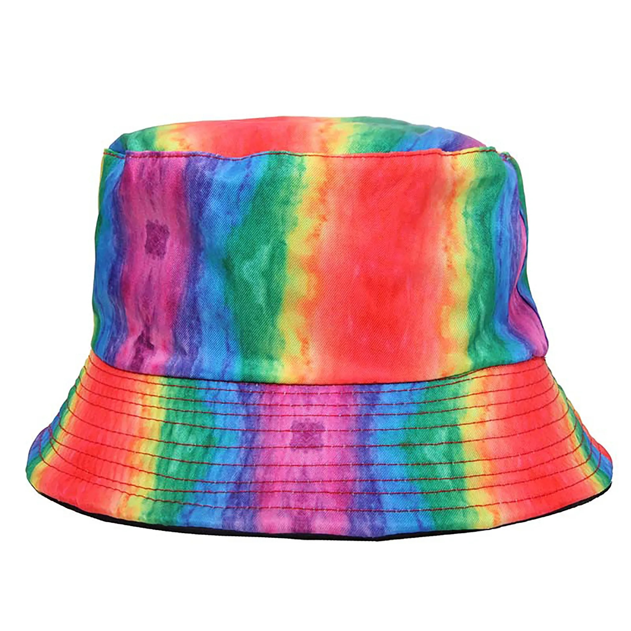 Reversible Men Women Rainbow LGBT Bucket Hat 4
