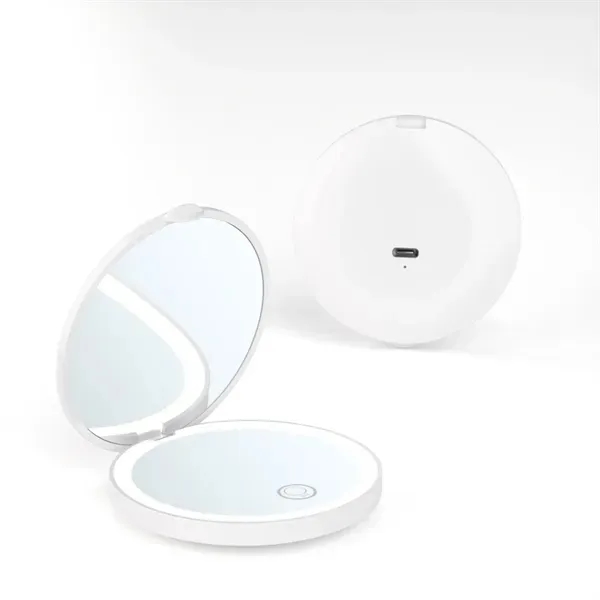 LED Pocket Mirror with Magnification & USB Cable 7