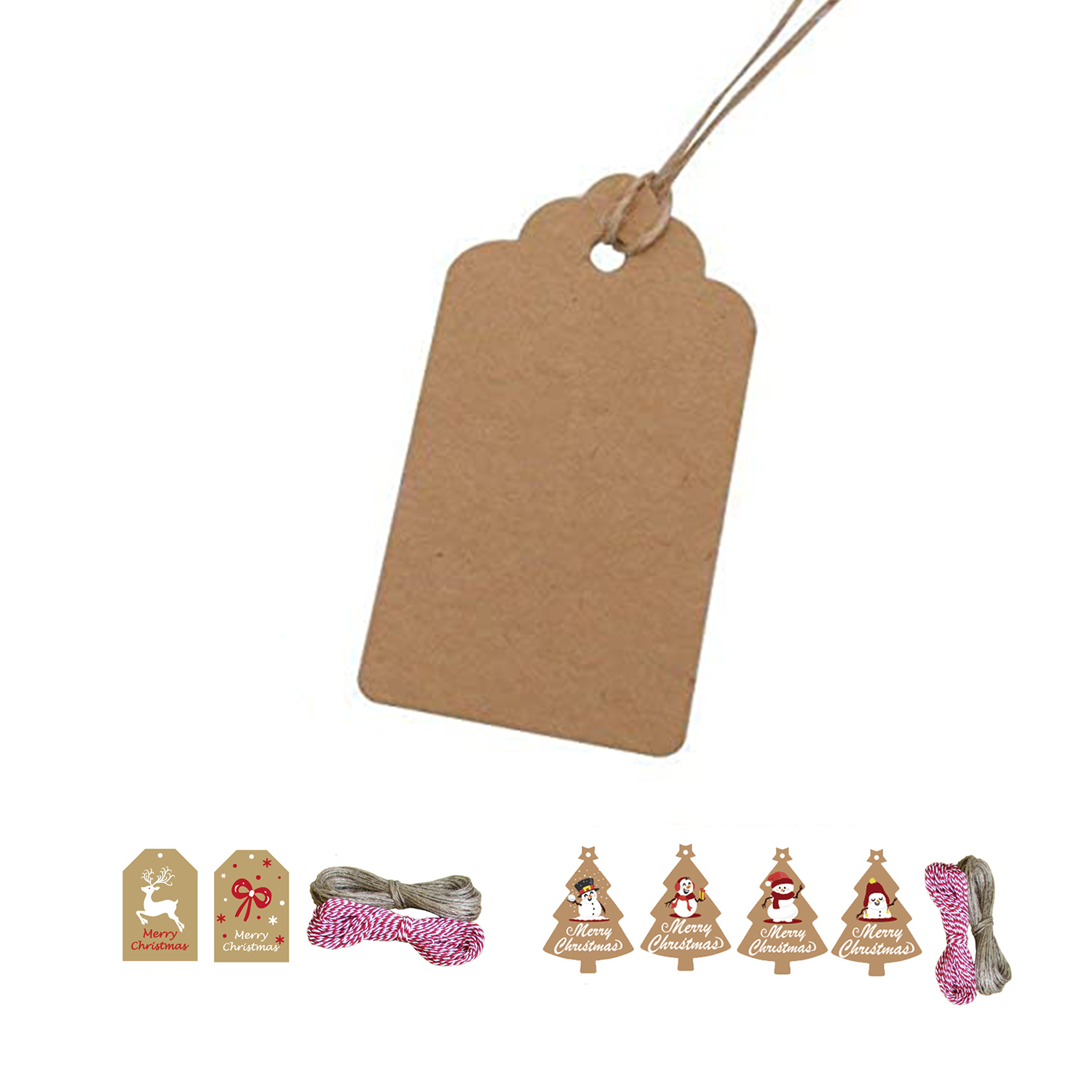 100 Kraft Paper Greeting Cards For Holiday 1