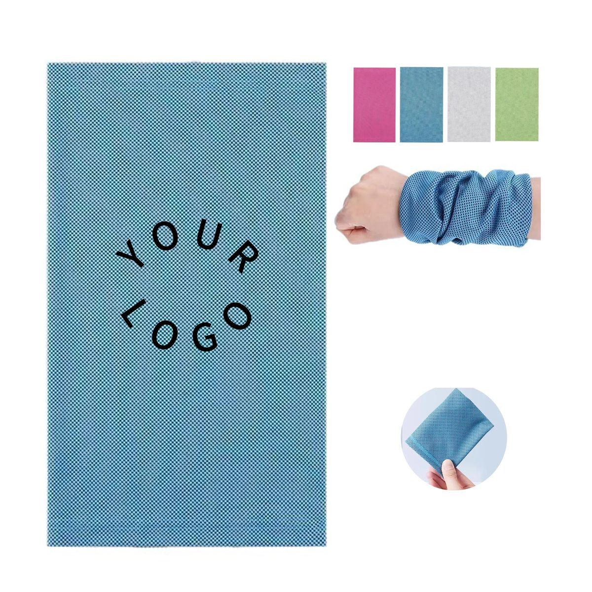 Polyester Wristband Towel with Multi Use Flexible Design 4