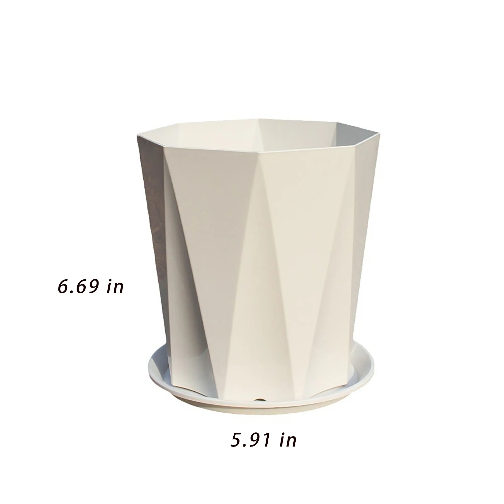 Plastic Flower Pot With Logo For Planting 1